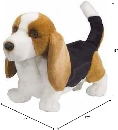 Vista 2 de Douglas Harold Basset Hound - Peluche de perro