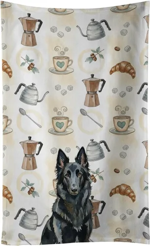 Vista 349 de Caroline's Treasures Afghan Hound - Toalla de cocina para barra de café, terciopelo frontal y lazo de algodón, lavable a máquina Sabueso afgano