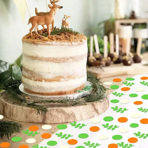 Vista 3 de Little Cutie - Decoraciones para baby shower, 200 unidades, confeti naranja, decoraciones de fiesta de cítricos, A Little Cutie is On The Way Baby