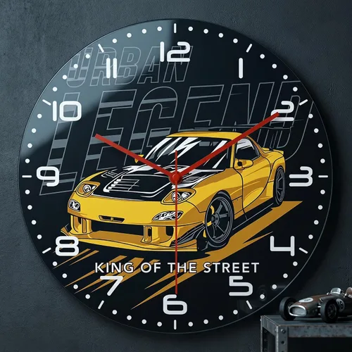Vista 2 de 12 pulgadas garaje que compite con el reloj de pared del coche silencioso