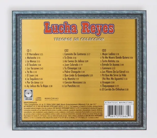 Vista 2 de Lucha Reyes " Tesoros Mexicanos" 3 Cd's Gran Coleccion De Musica Mexicana