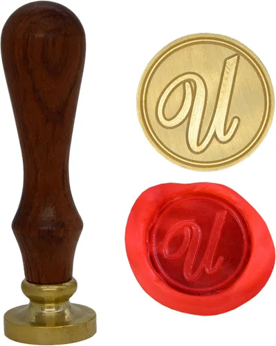 Vista 11 de Wax Seal Stamp Letter A-Z, Alphabet Initial Sealing Stamp for Christmas & Thanksgiving Cards, Wedding Invitation W-S-2 (Letter A)