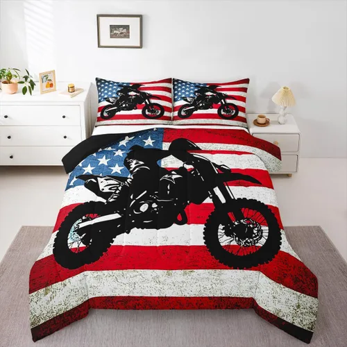 Vista 27 de Erosebridal Juego de edredón de camión de bomberos para niños, juego de ropa de cama de panal rojo brillante con diseño de panal de abeja