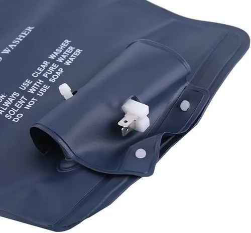 Vista 7 de Aramox Bomba de lavado de parabrisas, kit universal de bolsa de bomba de limpiaparabrisas de 12 V con interruptor de botón de chorro para autos