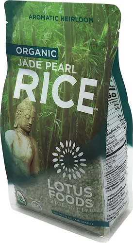 Vista 2 de Lotus Foods Arroz orgánico perlado de jade, 15 onzas (el embalaje puede variar)