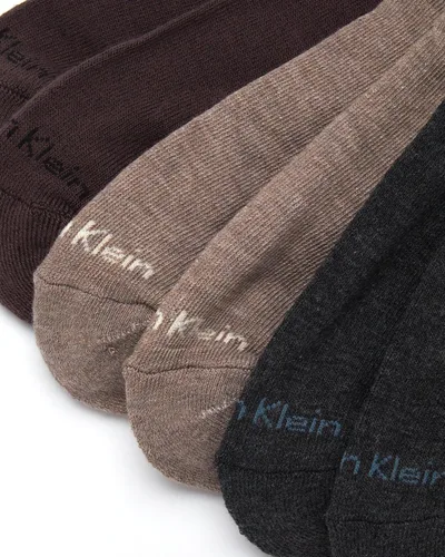 Vista 15 de Calvin Klein Calcetines para hombre, mezcla de algodón, acolchados, sin talla, forro de calcetines atléticos (6 unidades)