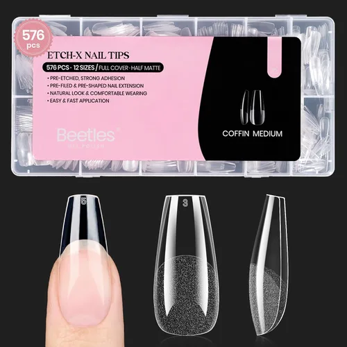 Vista 24 de Beetles - Pegamento de uñas súper fuerte de 0.35 onzas para uñas a presión, no necesita lámpara UV Pegamento de uñas semisólido de secado rápido