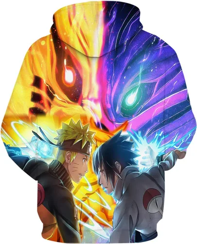 Vista 4 de Sudadera con capucha de dibujos animados para jóvenes, con estampado 3D, sudadera con capucha de anime para niños y niñas