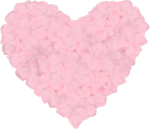 Vista 36 de 1000 pétalos de rosa de seda artificial, para decoración de bodas, fiestas