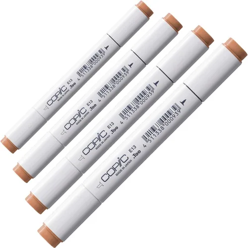 Vista 8 de Copic Marcador de alcohol clásico de doble punta, R17-Copic, lápiz labial naranja