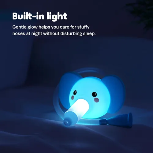 Vista 7 de Playhouse MD - Aspirador nasal para bebés y niños, con LED, elefante