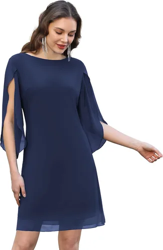 Vista 3 de GRACE KARIN - Vestido cóctel de gasa para mujer, vestido de fiesta para invitada de boda 2023