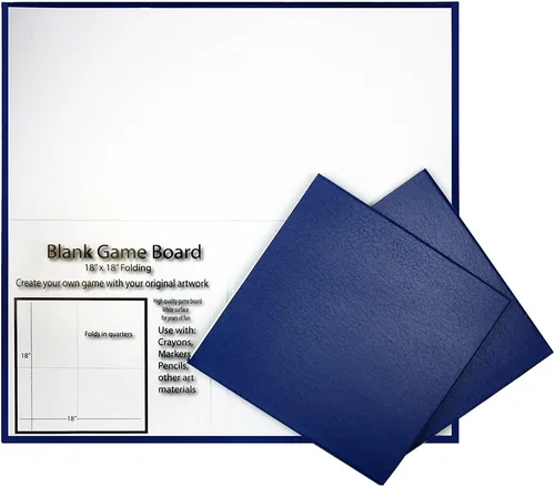 Vista 2 de Tablero de juegos plegable, medidas de 18 x 18 pulgadas, Multicolor