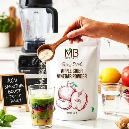 Vista 6 de MB Herbals Vinagre de sidra de manzana en polvo 8.01 oz (8 oz/media libra) 75 porciones secado por pulverización Sin gluten Sin