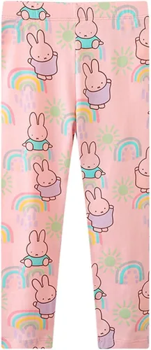 Vista 4 de Toddler Girls Ankle Length Leggings 3-Pack Printing Kids Classic Stretch Pants 1-7Years