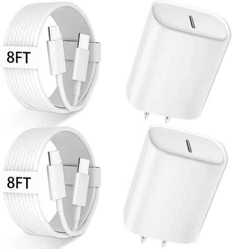 Vista 15 de Cargador para teléfono 17, 16, 15 Pro Max, carga rápida PD de 30 W, cable de carga para iPhone 17 de 6 pies (65 W/3 A), cable largo USB C con iPhone