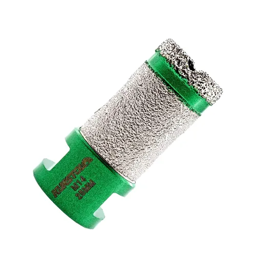Vista 8 de Broca de núcleo de diamante – Broca de diamante para fresado de dedo de diámetro de 2 x 58 – 11 pulgadas, rosca para agrandar, dar forma a bisel