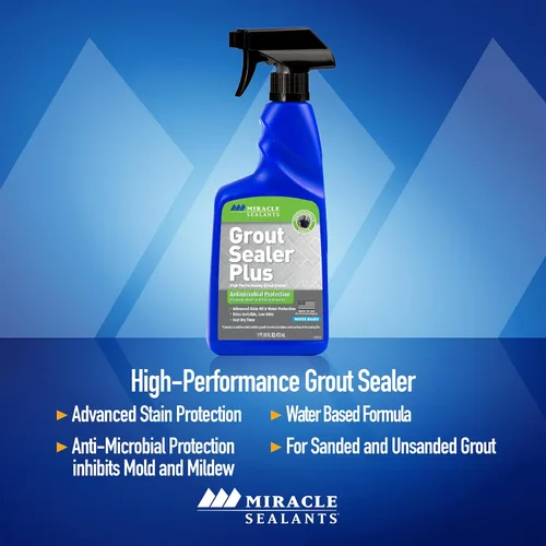 Vista 2 de Miracle Sealants Sellador de lechada Plus Invisible Penetrating Sealer Spray, 16 oz