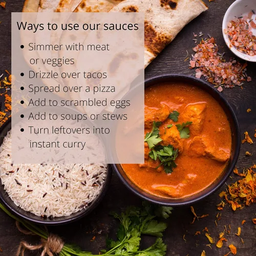Vista 3 de Rupen's Masala - Salsa casera de curry indio, vegetariana y sin gluten, 10 onzas
