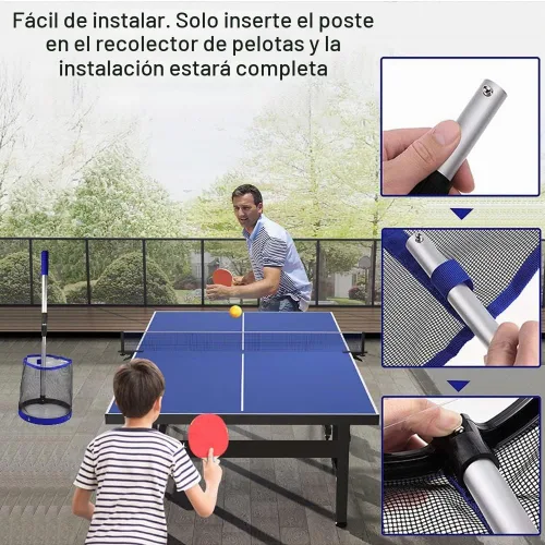 Vista 7 de TNZMART Recogedor de pelotas de ping pong ajustable, recuperador de tenis de mesa portátil, colector de bolas múltiple para recolección