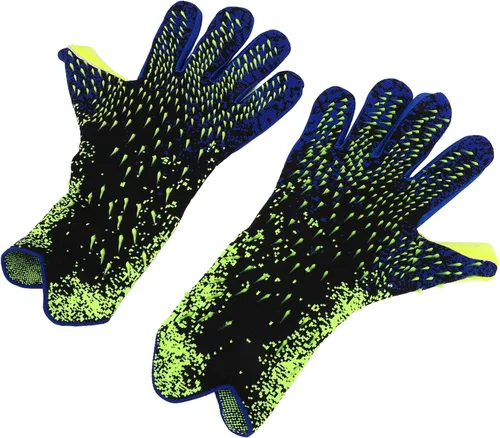 Vista 3 de Guantes de portero de fútbol, guantes de portero antideslizantes de látex grueso, guantes de competición de entrenamiento de amortiguación