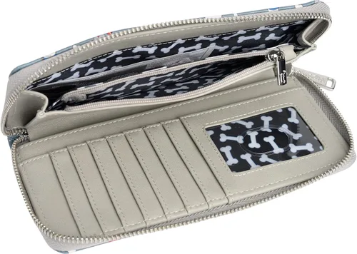 Vista 3 de Loungefly Cartera Disney Dogs con cremallera alrededor de piel sintética