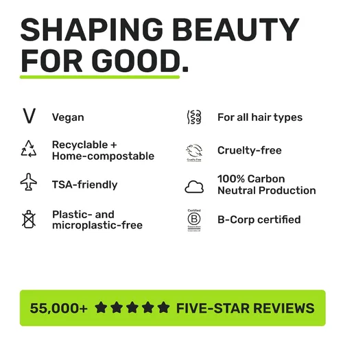 Vista 8 de Ethique Barra de champú reparadora para cabello seco y dañado con proteína de arroz, sin plástico, vegano, libre de crueldad, 3.88 oz