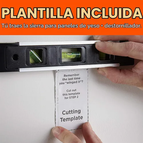 Vista 5 de ECHOGEAR Placa de cepillo de pared para ocultar hasta 8 cables de bajo voltaje, cepillos resistentes con diseño de captura de cables, paso de cable