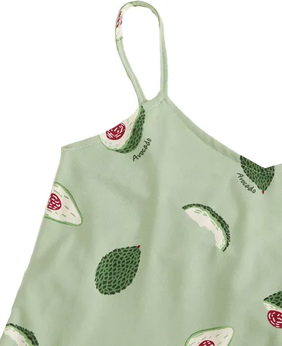 Vista 3 de Floerns Conjunto de pijama de dos piezas con estampado tropical para mujer