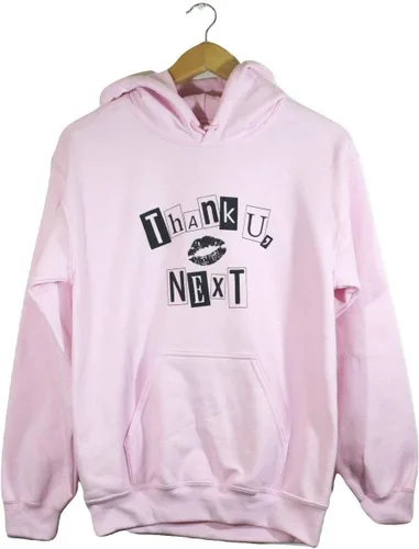 Vista 4 de Sudadera con capucha Thank U, Next Graphic Rosa Claro