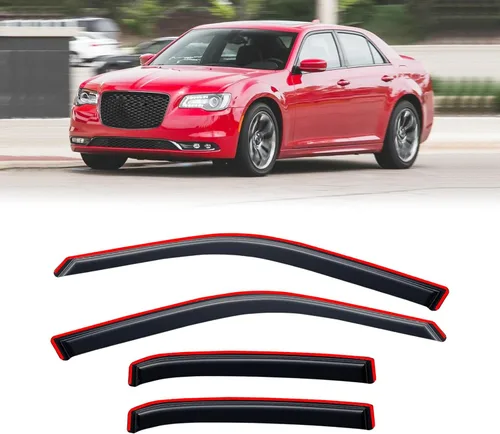Vista 61 de Protectores de lluvia en canal para Jeep Grand Cherokee L 2021-2026, protectores de visera de ventana, deflector de ventilación, sombra viento humo