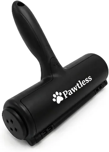 Vista 3 de Removedor de pelo de mascotas negro – Removedor de pelo reutilizable de perros y gatos para muebles, ropa, alfombras, interiores de coche, rodillo