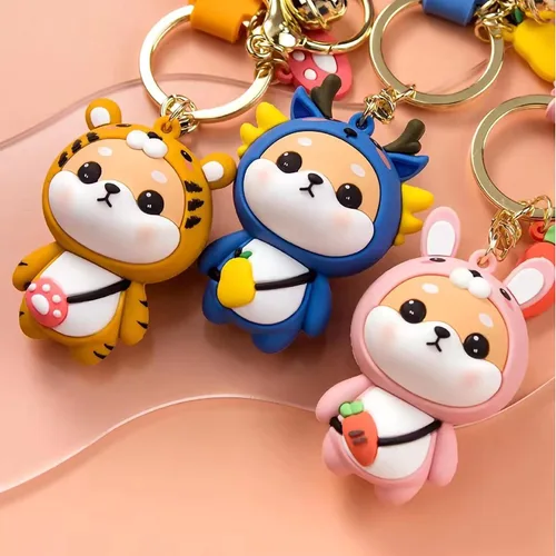 Vista 7 de YOU WIZV Lindo llavero Kawaii Anime Llaveros para niños Mochila Dijes Llavero Accesorio Regalo Amigo para Mujeres Niñas