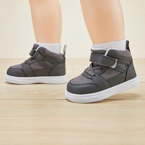 Vista 2 de BMCiTYBM Zapatos de bebé para niños y niñas, zapatos para caminar para niños pequeños, zapatos ligeros antideslizantes para 6, 9, 12, 18, 24 meses