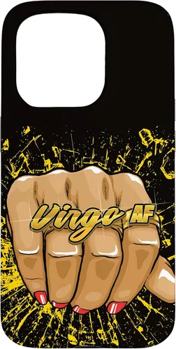 Vista 14 de iPhone 13 Pro Max Virgo AF - Anillo de astrología de cumpleaños para mujer, signo del zodiaco, funda Virgo