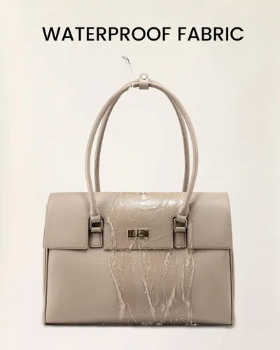 Vista 6 de LOVEVOOK Bolso de Mensajero para Computador Portátil para Mujeres, Bolso de Hombro Cruzado para Computador y Negocios, Profesional, Bolso de Mano