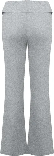 Vista 2 de Pantalones de pierna ancha para mujer, pantalones casuales de cintura alta, color sólido, holgados, rectos, tallas S-3XL