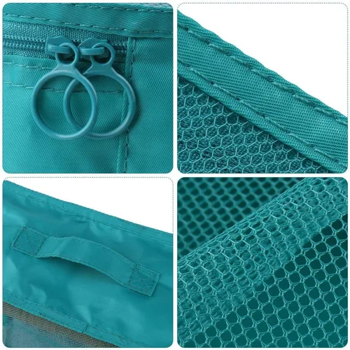 Vista 2 de DIMJ Juego de 9 cubos de equipaje para maleta, organizadores de equipaje para viaje, juego de 9 bolsas organizadoras ligeras para maletas con bolsa