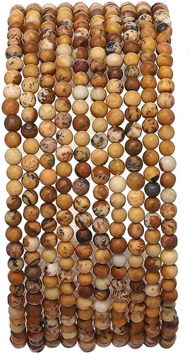 Vista 56 de BEADIA Cuentas redondas de jade africano natural de piedra suelta semipreciosas para hacer joyas 4MM 38cm/hebra