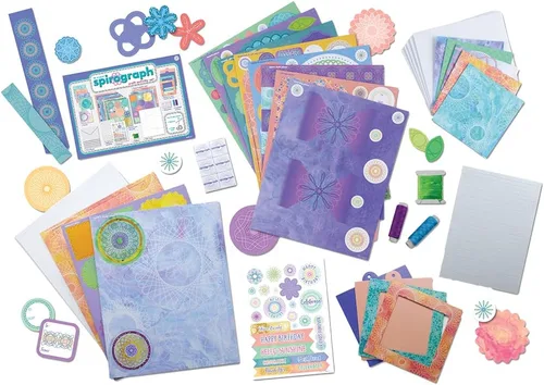 Vista 2 de Spirograph Juego de actividades artesanales: la forma clásica de hacer innumerables diseños increíbles, para mayores de 6 años