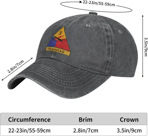 Vista 6 de Gorra ajustable para hombre y mujer de la tercera división blindada