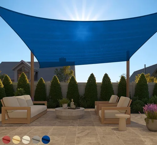 Vista 40 de GORILLA GRIP - Toldo parasol resistente, protección UV, resistente a la decoloración, desgarros y óxido, rectangular, con bordes curvos que bloquean