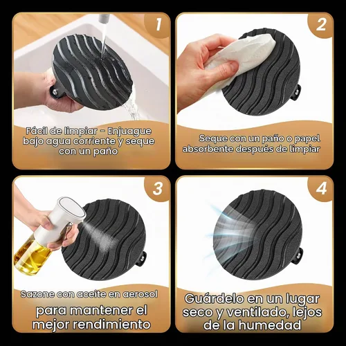 Vista 5 de Prensa de hamburguesas Smash para plancha, herramienta aplastadora de hamburguesas resistente de 2 libras con mango resistente al calor