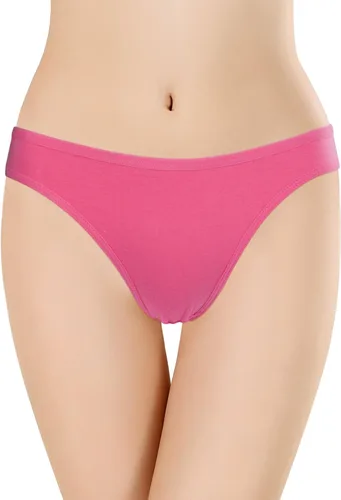 Vista 3 de ANZERMSIX - Parte de abajo de bikini, tipo tanga, algodón transpirable, paquete de 6