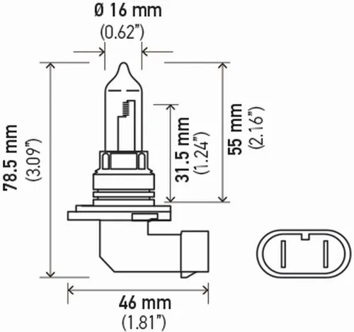 Vista 3 de HELLA 9005 2.0TB Kit de bombillas de alto rendimiento Twin Blister, 12 V, 65 W, paquete de 2