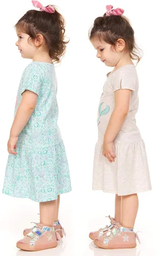Vista 3 de Disney One Size Princess Ariel Tshirt 2 Pack Gift Set-Short Sleeve Girls Dresses