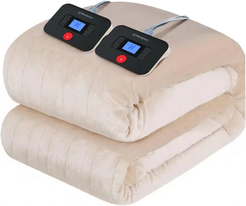 Vista 13 de Manta eléctrica Westinghouse con función de manta térmica, super suave y acogedora de franela 50 x 60 pulgadas con 6 niveles de calentamiento rápido