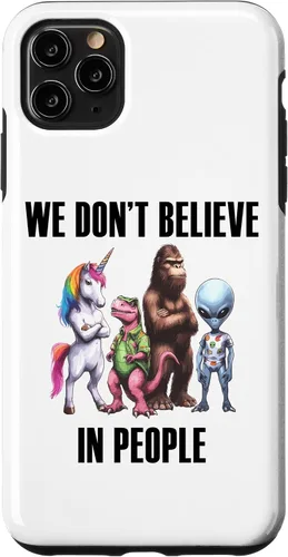 Vista 11 de Funda para iPhone 14 Unicornio Bigfoot Dinosaurio Alien Misteriosos Seres Legendarios