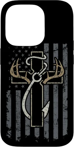 Vista 17 de Faith Hunting Fishing - Christian Cross USA Hunter Fisherman Case for iPhone 17