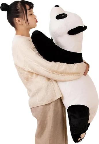 Vista 8 de Animales de peluche con peso, peluche de panda, lindo panda con peso, animales de peluche, regalo para niños y adultos, 15 pulgadas
